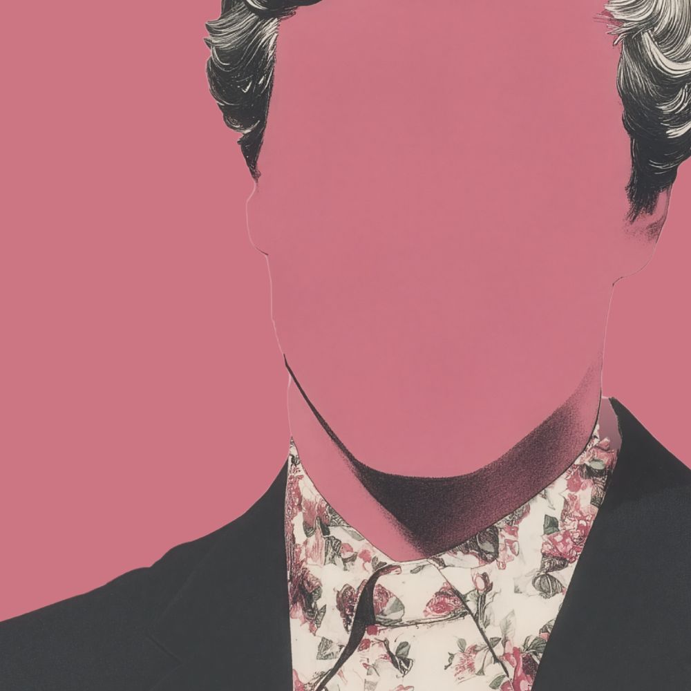 [looks] rose · square fine art greeting card