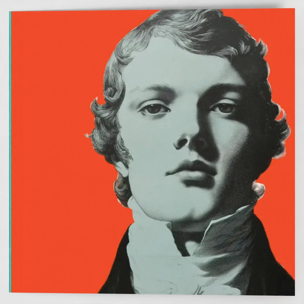 [looks] flame · square fine art greeting card