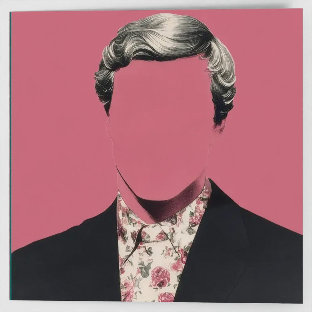 [looks] rose · square fine art greeting card